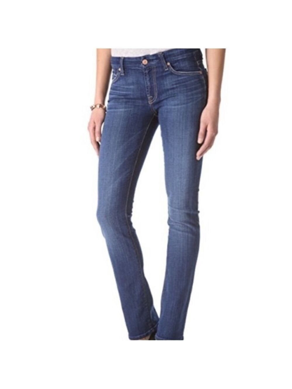 7 for all mankind straight leg jeans size 25